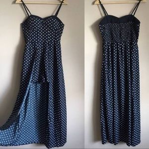 Polka Dot high Low Romper